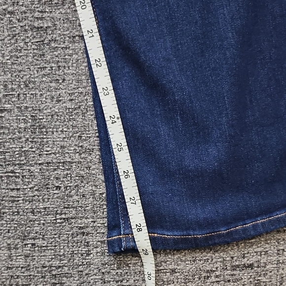 Old Navy Women's Dark Blue Flare Jeans - Picture 7 of 9